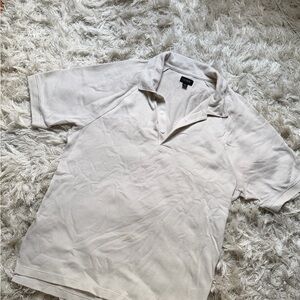 J. Crew Cream Polo Shirt